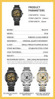 Reloj de Cuarzo WLISTH Diseño de Lujo, Multifuncional, Resistente al Agua, Correa de Acero Inoxidable, Reloj Deportivo Casual de Negocios - details 3