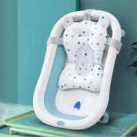 Cojín de apoyo para el asiento del baño del bebé Cojín antideslizante suave y cómodo para el cuerpo Cojín plegable para el baño del bebé Alfombra para el baño de la silla Almohada para la bañera del recién nacido - details 11