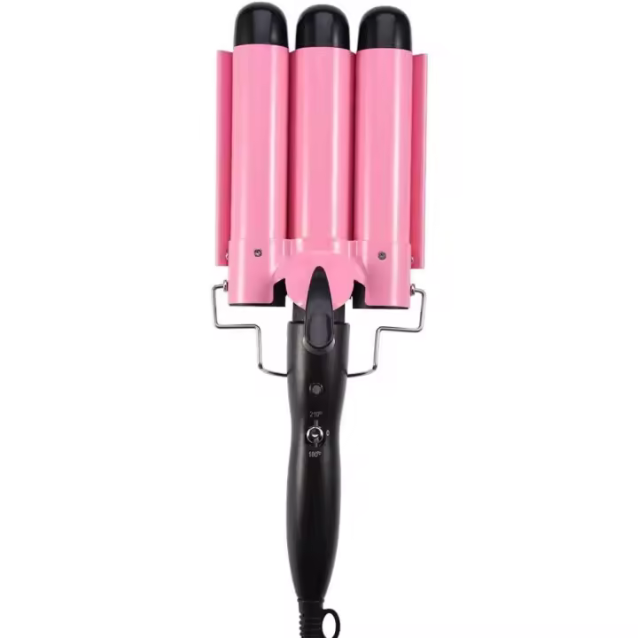 Rizador de Pelo ondulado, 3 Tubos de cerámica ajustable - 1