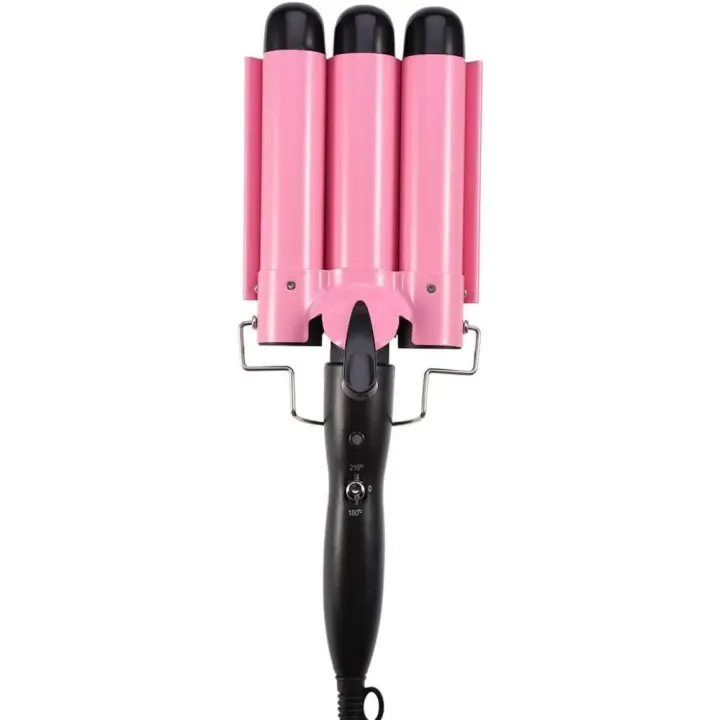Rizador de Pelo ondulado, 3 Tubos de cerámica ajustable - 1