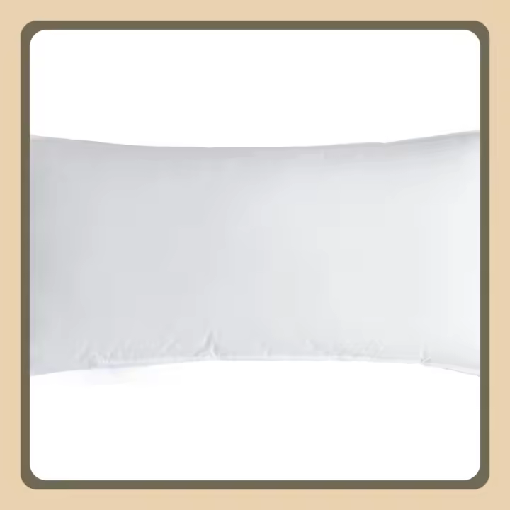 Almohada de Plumón 40x80 Almohada Plumas 40x80 cm Almohada para Dormir de Hotel de 3 Cámaras: Exterior 90% Plumón / 10% Plumas; Interior 100% Plumas, Funda 100% Algodón, Blanco(800 g, 1 Unidad) - 1