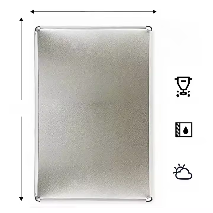 1pc Vintage Placa De Aleación De Aluminio Con Gallos Y Huevos Decoración Retro Para Puerta De Granja Estilo Americano 8x12 Pulgadas - 1