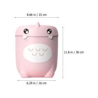 Cubo de basura de plástico para habitación de niños, cubo de basura creativo de dibujos animados, pequeño y bonito - details 15