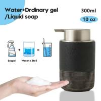 Dispensador de Jabón Recargable Con Cilindro ES de Cerámica Juego de Manos de Espuma para Baño - details 2