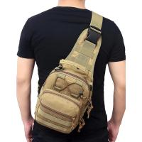 Mochila cruzada para hombre, bolso de hombro para el pecho, viaje, deportes al aire libre, escalada, táctico militar, nailon, bandolera lateral para hombre - details 1
