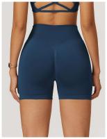 Pantalones cortos deportivos mejorados de cintura alta para yoga sin costuras para mujer, utilizados para gimnasios y ciclismo - details 20