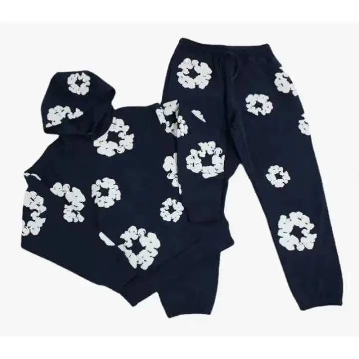Conjunto Casual de 2 Piezas para Hombres y Mujeres Sudadera de Manga Larga y Pantalón de Chándal - 1
