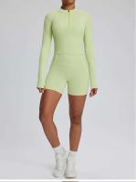 Conjunto deportivo USTADO de 2 UDS Yoga TRE para mujer, sujetador de entrenamiento transpirable Fiess, camiseta corta de manga larga para gimnasio, parte inferior ajustada para acampar - details 51