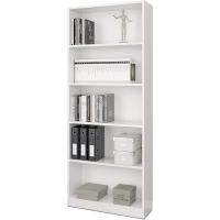 Estantería de Oficina Alta, Modelo Stylus, Acabado en Color Blanco Artik, Medidas: 201 cm (Alto) x 80 cm (Ancho) x 28 cm (Fondo) - details 0