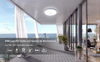 Lámpara de Techo LED Goeco con Sensor de Movimiento 30W 6600K Luz de Techo Moderna con Luz Blanca Fría Ø25CM Plafón Redondo Blanco Iluminación Interior Eficiencia de Energía - details 0