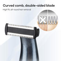 Eliminador de vello eléctrico para zonas íntimas, afeitadora de precisión para Bikini, piernas, axila, afeitadora de barba facial, afeitadora de pelo, recortadora de pelo de nariz - details 5