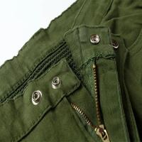 Pantalones vaqueros azules para hombre estilo motociclista pantalones desgastados carga militar moda - details 7