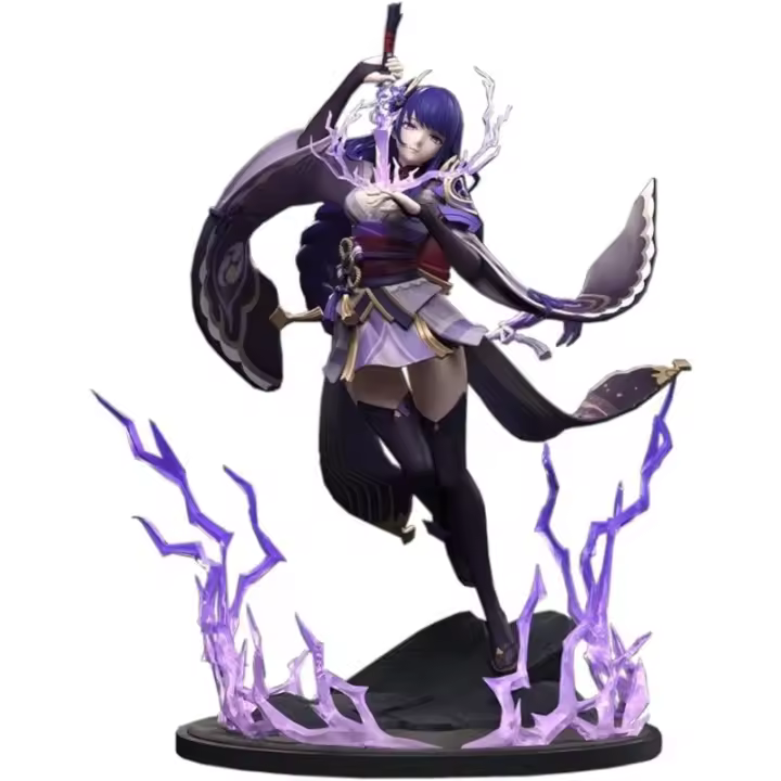 Genshin Impact Raiden Shogun figura 1/7 Beelzebul 26CM personaje del juego PVC Anime modelo de juguete - 1