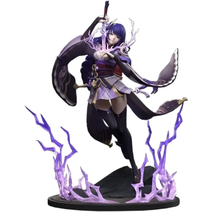 Genshin Impact Raiden Shogun figura 1/7 Beelzebul 26CM personaje del juego PVC Anime modelo de juguete - 1