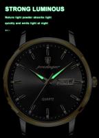 Reloj de Cuero de Lujo para Hombres Automático Impermeable Luminoso Fecha de Semana Marca Superior - details 9