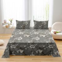 Sábana de Tela Suave de Temporada Toda Diseño Floral Plano 230x230cm Comodidad Tactile sin Funda de Almohada - details 5