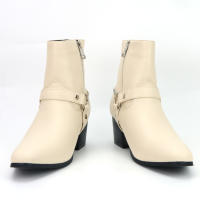 Botas de moda para hombre con cadena y tacón alto. - details 7