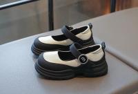 Zapatos de cuero para niños y niñas, calzado de boca baja, moda de Corea del Sur, fondo grueso, Simple, versátil, Primavera, 2024 - details 8