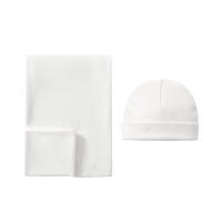Traje de Pañales de Algodón 100% Manta Fular de Bebé de Doble Cara Juego de Gorro para Recién Nacido - details 9