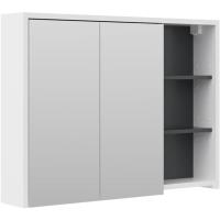 Armario con Espejo para baño , Antracita/Blanco, 100 x 75 cm - details 0