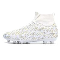 Tacos de fútbol de cuero genuino, plantilla de TPU de malla superior personalizable, EVA, venta al por mayor, tamaños de EE. UU., estilo favorito de los jugadores, nuevo diseño, 2024 - details 6
