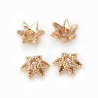 Tapas de cuentas de copos de nieve de latón de Color dorado de 18K, accesorios de alta calidad para manualidades, materiales para hacer joyas, sitio web oficial de Rosediy - details 49