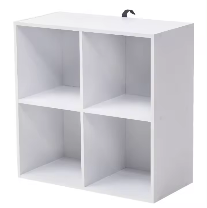 Estante de Libros de Madera 4 Unidades de Cubo para Dormitorio, Sala de Estar, Habitación de Niños - 1