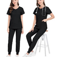 Conjunto de tres uniformes quirúrgicos para mujer, camiseta clínica para salón de belleza y pantalones, túnica de enfermería para médico de Spa - details 6
