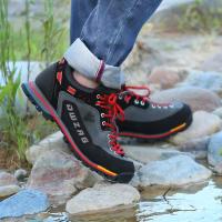 Zapatos de senderismo para hombre, calzado de cuero para deportes al aire libre, senderismo y caza, transpirable, impermeable, antideslizante - details 16