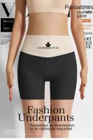 Pantis de Cintura Alta para Mujer Pantis de Ciclismo de Seda de Hielo Transpirables con Levantamiento de Cadera Pantis de Moda Floral sin Costuras con Nylon Exterior y Algodón Interior - details 0