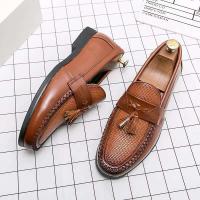 Zapatos casuales de cuero genuino para hombre, vestido de diseñador de negocios, oficina, moda con purpurina, superventas en China - details 2