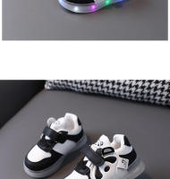 Iluminación infantil luminosa para niños y niñas, tablero intermitente, zapatos informales de dibujos animados para niño, suela suave - details 8