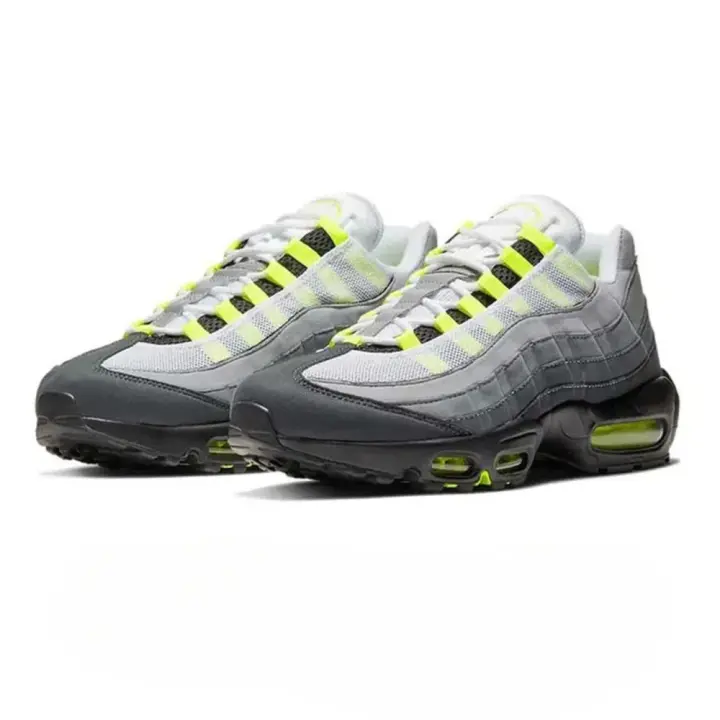 Zapatillas para correr para hombre y mujer, negro, voltio, verde, blanco, gris - 1