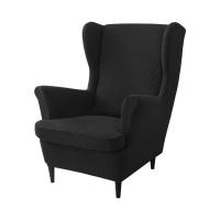 Cubierta de Silla de Ala Inclinada Elástica Vellón Polar Rey Cubierta de Sofá con Almohada - details 21