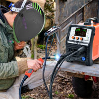Soldadora MIG HITBOX 200A 4 en 1 LCD Antiadherente MMA/Gas MIG sin Gas/LIFT TIG Compatible con Pistola de Carrete Máquina de Soldar Portátil para el Hogar 220V - details 1
