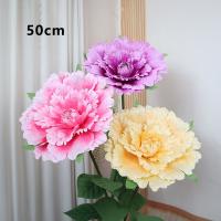 Nuevo 50cm PE peonía Artificial seda flores falsas al aire libre simulación gigante flor de peonía decoración de pared de fondo - details 2