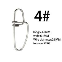 100 Uds conector de pesca de acero inoxidable Pin de acero inoxidable broches de pesca anillos sólidos broches enganchados accesorios de Pin - details 4