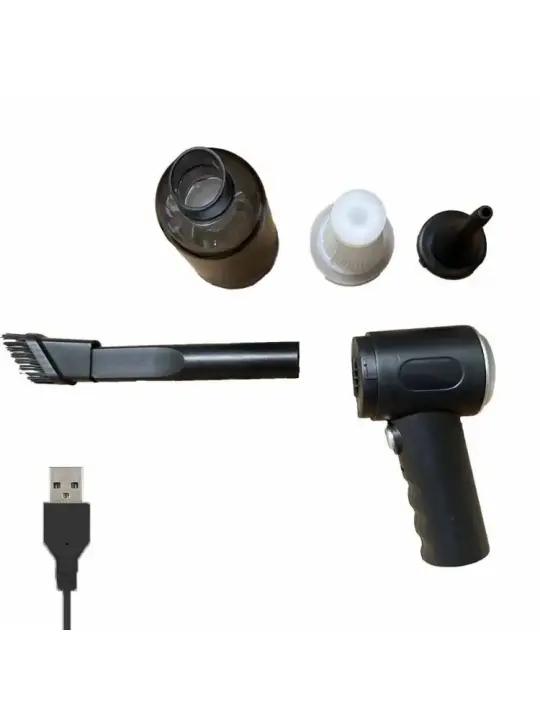Aspirador de coche inalámbrico de 9000Pa, carga USB, aparato de limpieza portátil de 1200mAh, Mini aspirador en seco y húmedo para el hogar - 1