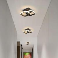 Goeco LED de Techo Lámpara de Techo de Doble Cuadrado Negro 1700 lúmenes Montaje Semi-Flush - details 4