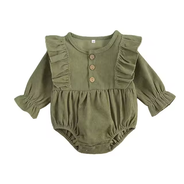 Monos de manga larga Trajes sólidos de primavera y otoño - 1