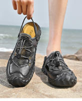 Zapatos de verano de gran tamaño para hombre, sandalias transpirables, zapatos casuales de malla, zapatos de viaje de fondo suave y hueco, zapatillas nuevas - details 5