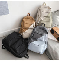 Mochila de los hombres y las mujeres casual simple y versátil pareja mochila colores contrastantes de gran capacidad junior escuela secundaria estudiante mochila - details 21