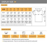 Camiseta juvenil estampada con cuello redondo y manga corta para niños de verano con geometría 3D por sublimación - details 3