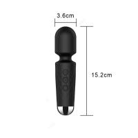 Vibrador de caballero de 20 frecuencias, palo AV, masturbador femenino fuerte para terremotos, juguete para adultos, vibración estimulante - details 11