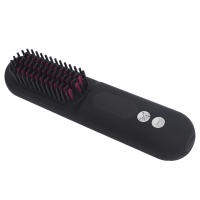 Peine alisador de cabello, cepillo alisador de pelo portátil inalámbrico, pantalla LED, recargable, antiescaldaduras para el hogar - details 4