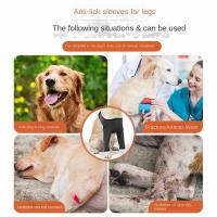 Funda de soporte para pierna de perro ajustable de 6 tamaños, Protector de codo elástico transpirable para perro, soporte suave a prueba de suciedad para perro, suministros para mascotas - details 4