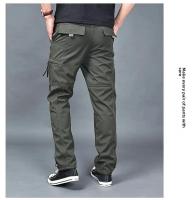Pantalones de algodón para hombre al aire libre, pantalones Cargo gruesos y cálidos con forro, pantalones casuales para personas mayores, pantalones de invierno holgados - details 13