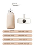 Secadora de Ropa Eléctrica Portátil,600W,Secador de Ropa Eléctrico Multifuncional con Control Remoto Secador de Aire Caliente Portátil para el Hogar con Temporizador - details 20