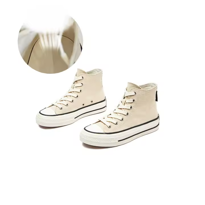 Plantilla wula de piel de oveja zapatos altos nova plataforma zapatos de lona casual moda versátil zapatos de mujer - 1