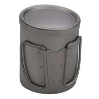 Taza de té y café cubiertas con agua de titanio de doble pared para exteriores, villa para acampar al aire libre - details 8